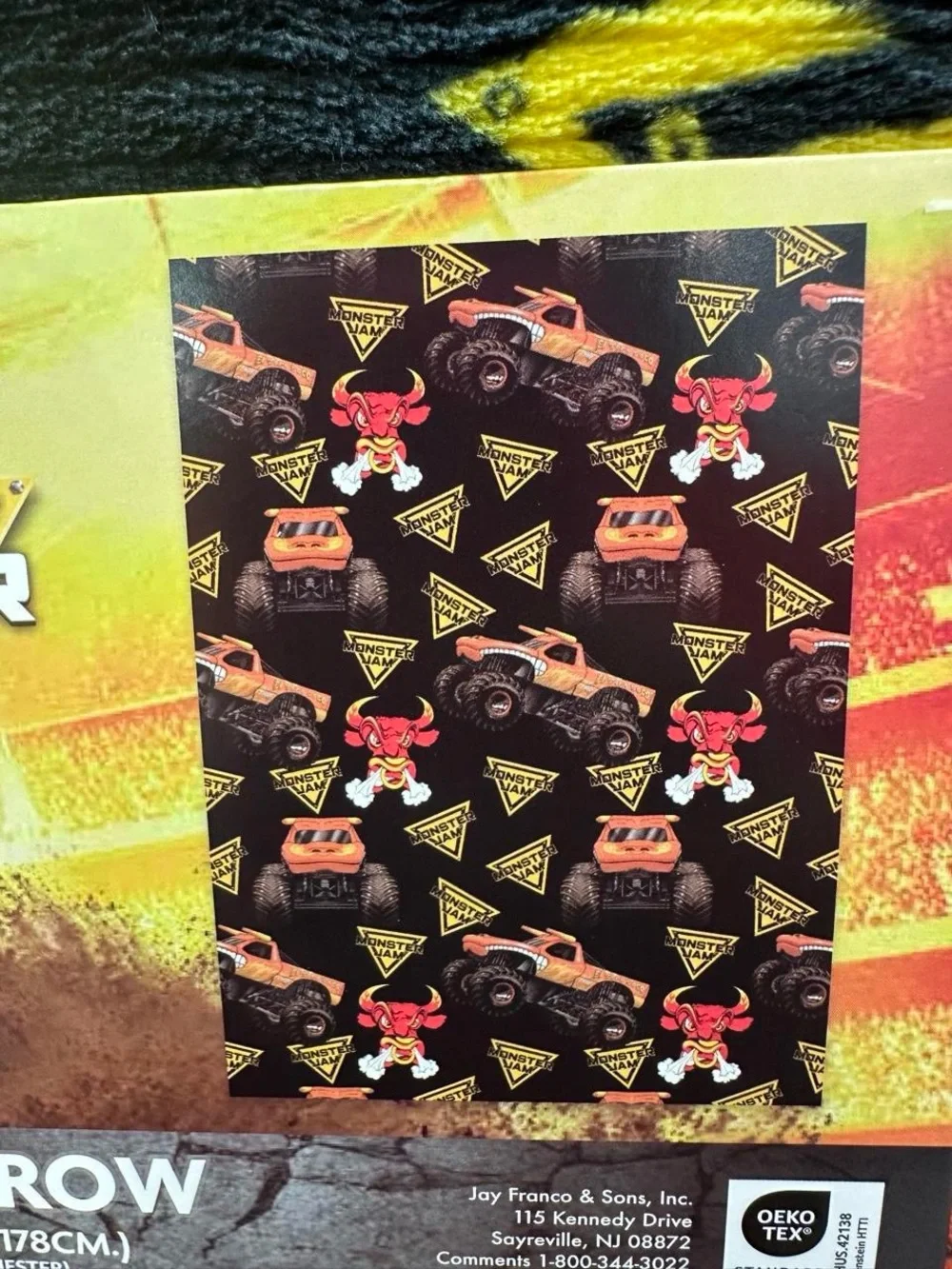 Monster Jam Trucks Plush Throw Blanket